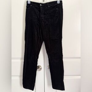 Well Worn Black Velvet Pants Women’s Size 8/29 Grunge|Y2K Goth Style whimsygoth